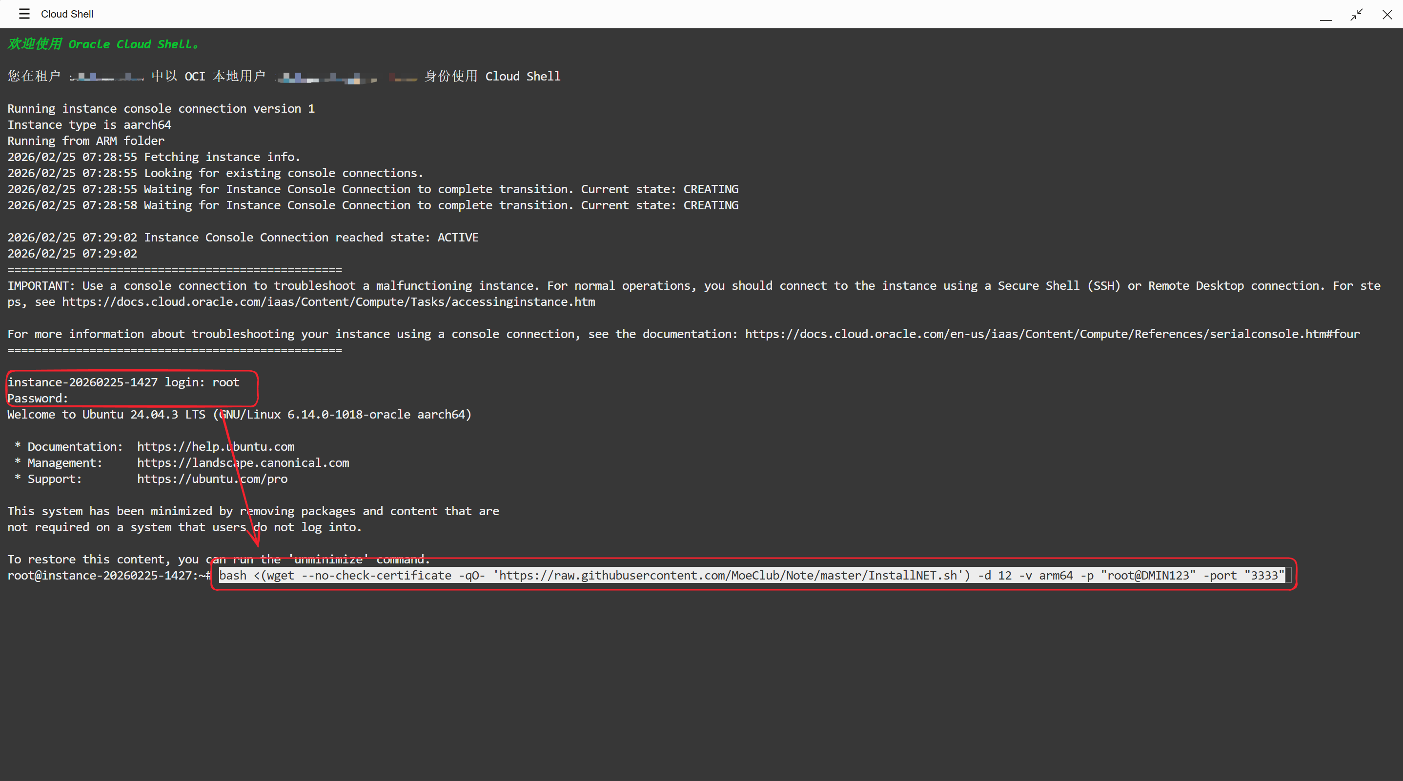 运行一键DD脚本