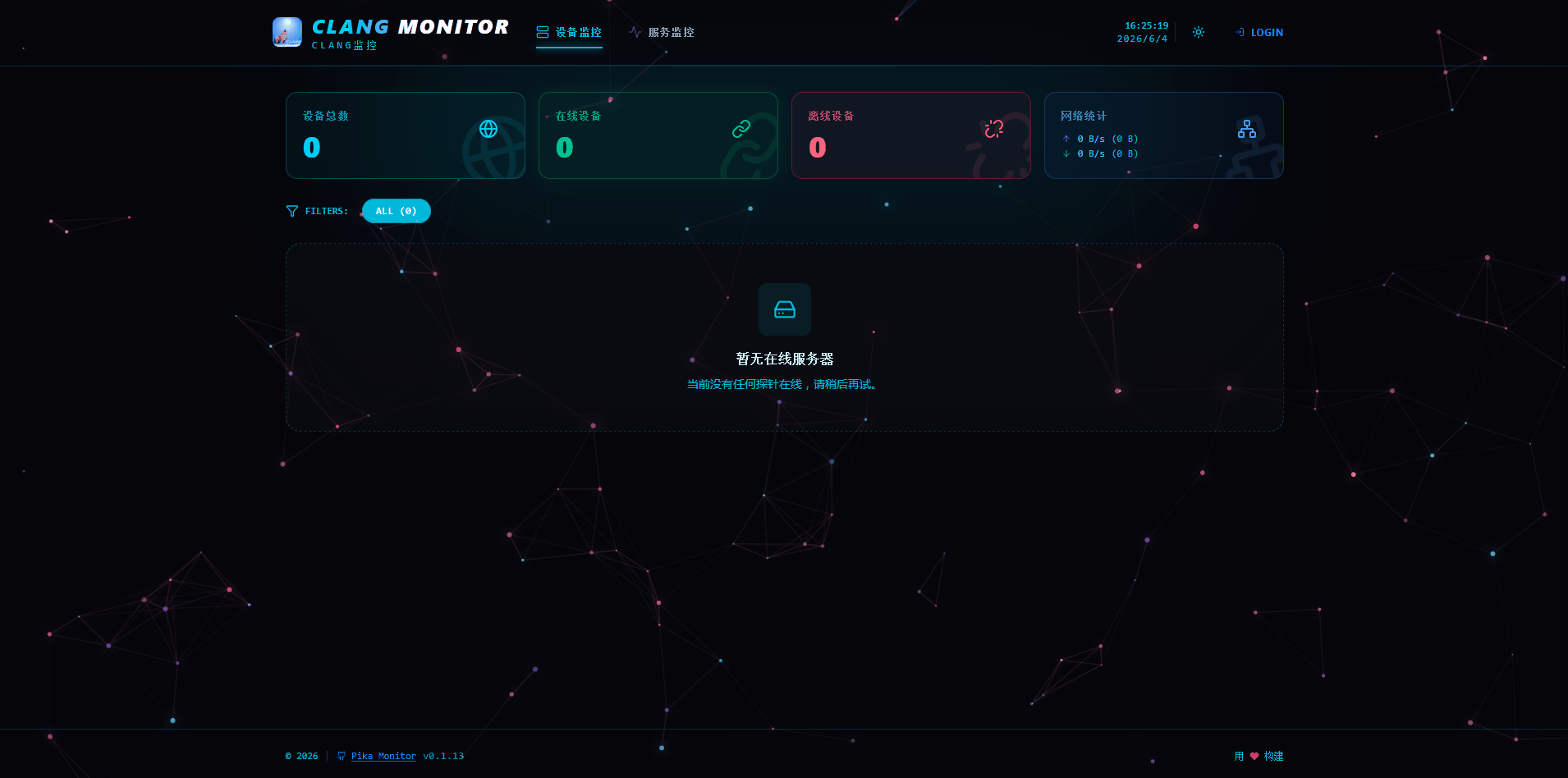 炫酷粒子网页背景视觉特效